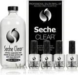Набор базовых покрытий для ногтей Seche Vite Clear Crystal Base Coat и рефилл 4x14+118 мл — фото 1