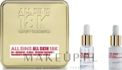 Набор для лица All Sins 18k Oxygen дневной и ночной концентраты с гиалуроном и протеином пшеницы 2x15 мл уценка