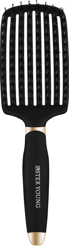 Щётка для волос Sister Young Ovia Hair Brush Black натуральная щетина