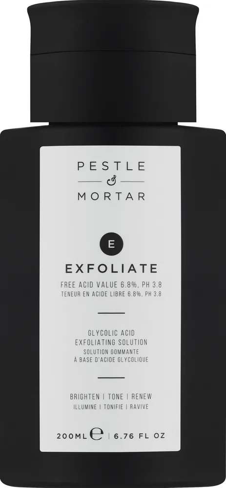 Отшелушивающий тоник Pestle & Mortar с гликолевой кислотой 6,8% и зелёным чаем 200 мл