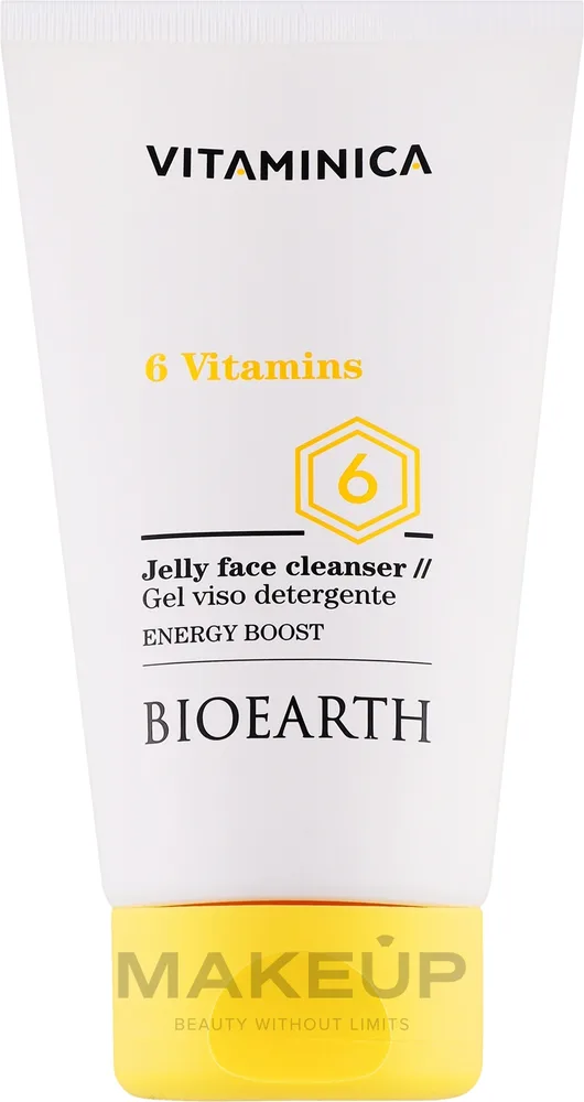 Очищающий гель для лица Bioearth Vitaminica 6 Vitamins Jelly Face Cleanser с алоэ, 150 мл