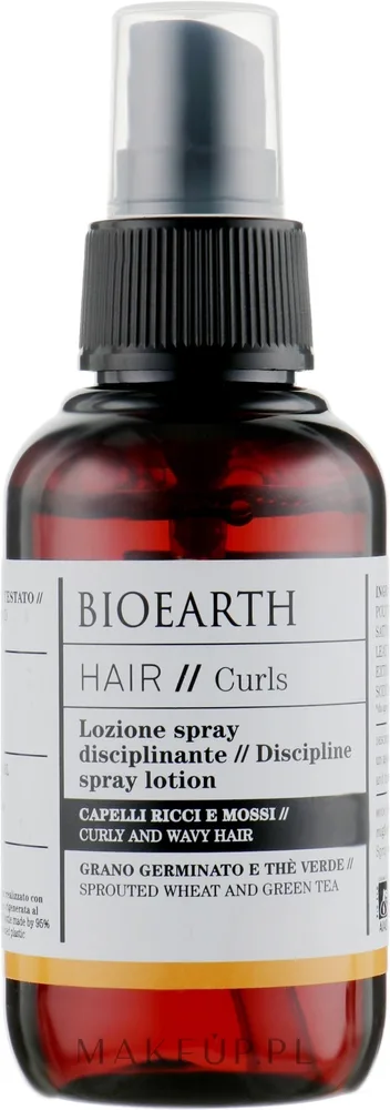 Спрей-лосьон для укладки и укрощения волнистых волос Bioearth Hair-Taming Spray-Lotion, 100 мл