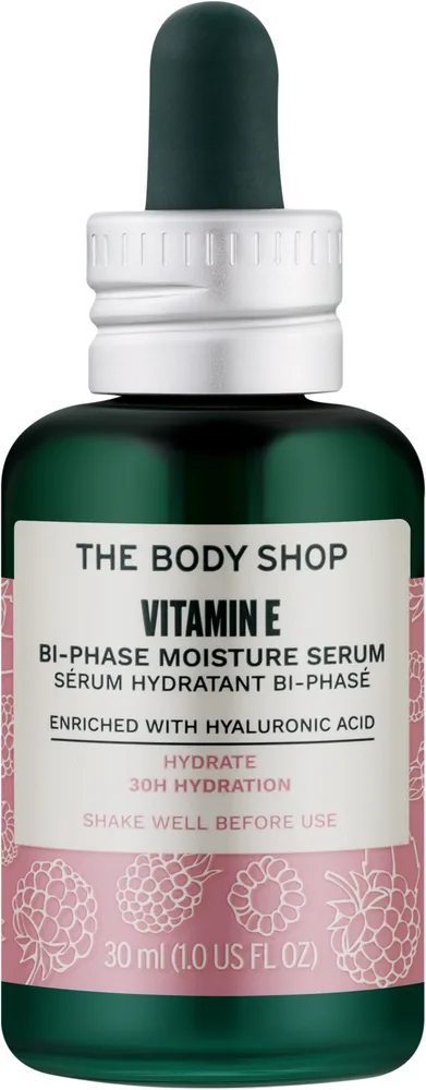 The Body Shop Vitamin E Bi-Phase Moisture Serum — двухфазная увлажняющая сыворотка для лица с витамином E, 30 мл