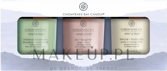 Набор ароматических свечей Chesapeake Bay Candle Wellness 3 аромата по 96 г