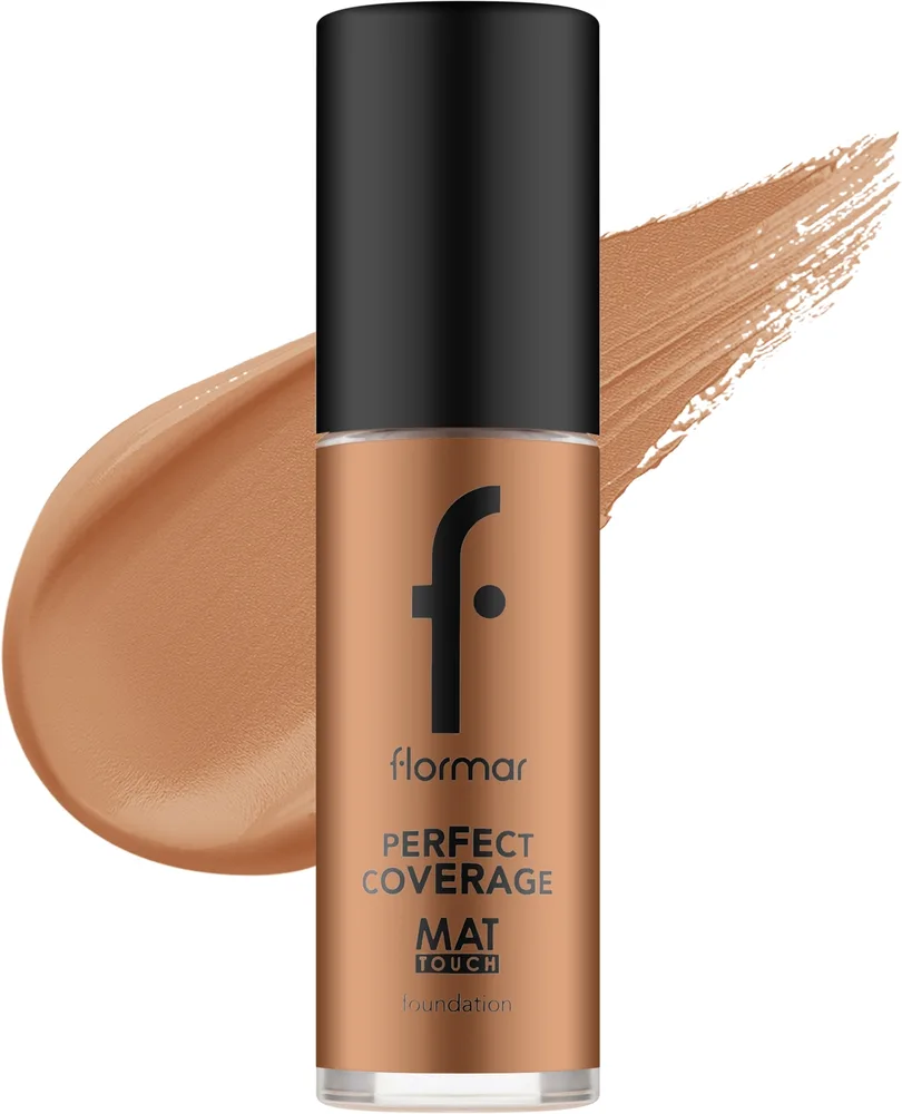 Тональная основа Flormar Perfect Coverage Mat Touch Foundation матирующая, 30 мл, оттенок 303 - Classic Beige