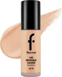 Тональная основа Flormar HD Invisible Cover Foundation SPF 30 сияющая, 30 мл, оттенок 100 - Medium Beige — фото 1