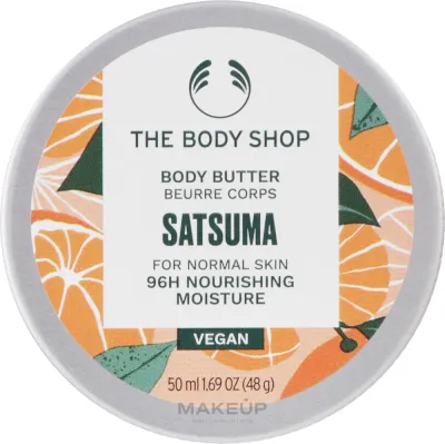 The Body Shop Satsuma Body Butter масло для тела с маслом сацумы и ши, цитрусовый аромат, 50 мл