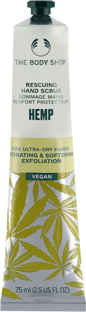 Скраб для рук The Body Shop Rescuing Hand Scrub кремовый, 3 в 1, 75 мл