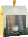 Набор для тела Scottish Fine Soaps Winter Wonderland гель для душа крем для тела и свеча уценка упаковки — фото 1
