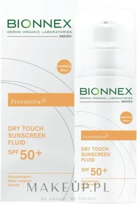 Солнцезащитный флюид Bionnex Preventiva Dry Touch SPF50+ с экстрактом ячменя, 50 мл