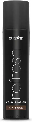 Лосьон для волос Subrina Professional Refresh Color оттеночный для обновления цвета 250 мл, оттенок 6/7 - Brown