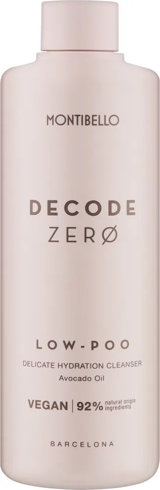 Шампунь для волос Montibello Decode Zero Low-Poo Shampoo, с маслом авокадо, для ежедневного ухода, 300 мл или, 300 мл / 1000 мл