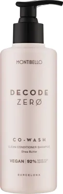 Шампунь-кондиционер Montibello Decode Zero Co-Wash Clean Conditioner Shampoo с маслом ши, питательный, 250 мл