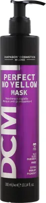 Тонирующая маска для светлых волос DCM Perfect No Yellow против желтизны, масло ши, лаванда, орхидея, фиолетовый пигмент, 300 мл
