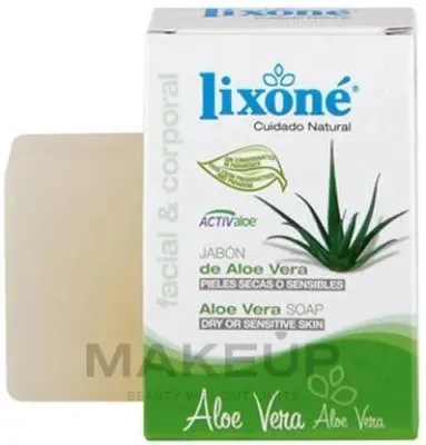 Мыло Lixone Aloe Vera с алоэ вера для сухой и чувствительной кожи, 125 г