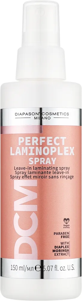 Несмываемый спрей для ламинирующей гладкости волос DCM Perfect Laminoplex Spray, 150 мл