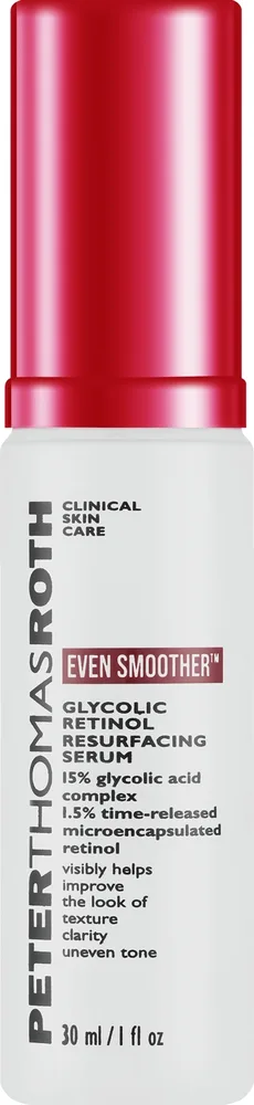 Peter Thomas Roth Even Smoother Glycolic Retinol — ночная сыворотка с 15% гликолевой кислоты и ретинолом, 30 мл