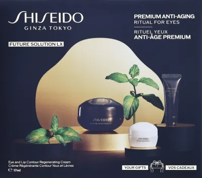 Набор для лица Shiseido Future Solution LX крем для век и губ очищающая пенка и крем с трегалозой 17+50+15 мл
