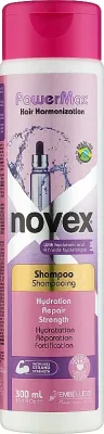 Шампунь Novex PowerMax с гиалуроновой кислотой, рисовым и соевым протеином, для пористых и ломких волос, 300 мл