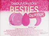 Набор Beautyblender Glitter Starter Set спонж для макияжа с блестками твердое мыло 16 г силиконовый коврик и косметичка — фото 1