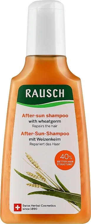 Шампунь Rausch After Sun для волос после солнца, с ростками пшеницы, подсолнечником и алоэ вера, 200 мл