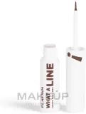Подводка для глаз Inglot Playinn What a Line! Liquid Eyeliner жидкая, быстросохнущая, 3,5 мл, оттенок 24 - Trusty Brown — фото 1