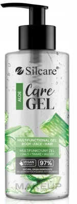 Silcare Aloe Care Gel гель для лица, тела и волос 275 мл, гель алоэ вера с гиалуроновой кислотой и ниацинамидом, универсальный увлажняющий гель