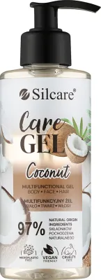 Silcare Coconut Care гель для лица, тела и волос с кокосом 275 мл, увлажняющий с ниацинамидом и пантенолом