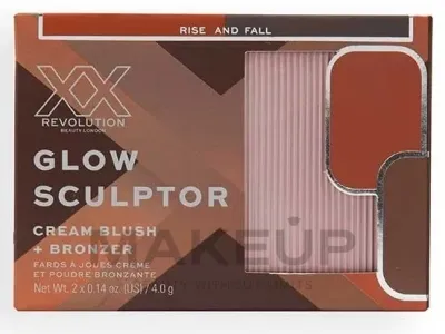 Кремовые румяна и бронзер XX Revolution Glow Sculptor Cream Blush и Bronzer для лица, 4 г