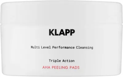 Пилинг-пэды для лица Klapp Multi Level Performance Triple Action AHA Peeling Pads с комплексом кислот, 40 шт