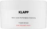 Пилинг-пэды для лица Klapp Multi Level Performance Triple Action AHA Peeling Pads с комплексом кислот, 40 шт — фото 1