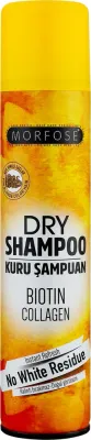 Сухой шампунь для светлых волос Morfose Dry Shampoo Biotin Collagen, с биотином и коллагеном, 200 мл