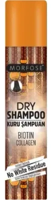 Сухой шампунь Morfose Dry Shampoo Biotin Collagen для волос Rasta и Afro, 200 мл