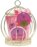 Набор Aurora Miss Bright Lotus Flower соль для ванны 70 г гель для душа 60 мл лосьон для тела 60 мл и мочалка — фото 1