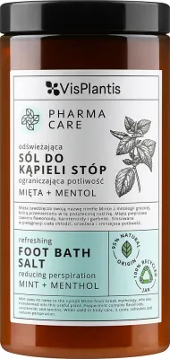 Соль для ванночек для ног Vis Plantis Pharma Care Foot Bath Salt «Мята и ментол», освежающая, 560 г