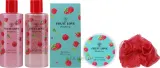 Набор для тела Aurora Fruit Love Raspberry пена для ванны и гель для душа с ароматом малины в корзинке 2x200 мл — фото 2