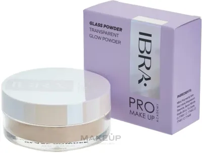 Сияющая пудра Ibra Glass Powder Transparent Glow для лица, 5 г