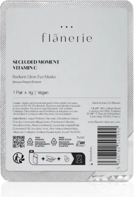 Патчи под глаза Flanerie Radiant Glow Eye Masks с гиалуроновой кислотой, 3 x, 4 г