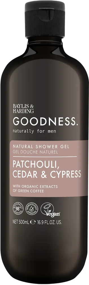 Гель для душа для мужчин Baylis & Harding Patchouli, Cedar & Cypress, 500 мл