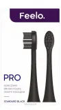 Насадки для звуковой зубной щётки Feelo PRO Black Standard, сменные, стандартные, чёрные, 2 шт — фото 2