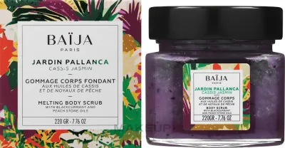Baija Jardin Pallanca скраб для тела тающий, солевой с сахаром и маслом персиковых косточек, 220 г