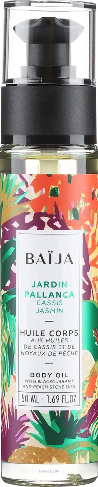 Ароматное масло для тела Baija Jardin Pallanca с маслом персика и кунжута