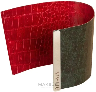 Чехол декоративный для свечи в стекле Belaia Candle Reversible Sleeve Croco, под кожу аллигатора, для свечи 500 г, 1 шт