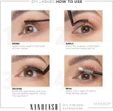 Набор Nanolash DIY Starter Kit Flirty ресницы бондер силант и аксессуары 5 предметов — фото 6