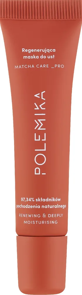 Маска для губ Polemika Matcha Care Pro восстанавливающая, ночная, 12 мл