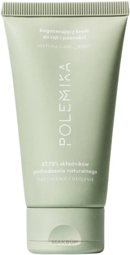 Крем для рук и ногтей Polemika Matcha Care восстанавливающий с экстрактом чайного листа и церамидами 50 мл
