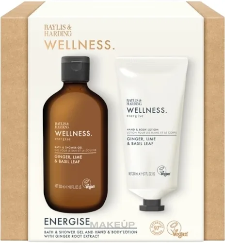 Набор Baylis & Harding Wellness гель для ванны и душа 300 мл и лосьон для рук и тела 200 мл