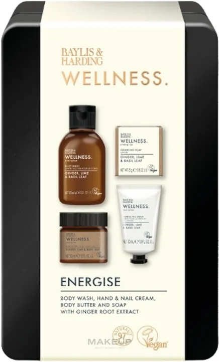 Набор Baylis & Harding Wellness гель для душа 100 мл масло для тела 50 мл мыло 25 г и крем для рук 30 мл