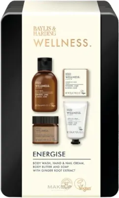 Набор Baylis & Harding Wellness гель для душа 100 мл масло для тела 50 мл мыло 25 г и крем для рук 30 мл