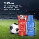 Набор детский Baylis & Harding Football Blueberry Fizz пена для ванны 100 мл шампунь 50 мл бомбочка 100 г и косметичка — фото 4